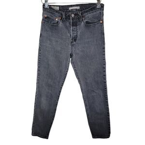 Levi’s Womens Wedgie Fit Straight Leg Grey High Rise Jeans- size 27
